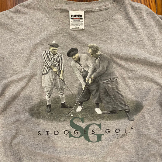 Vintage Stooges Golf Gray Graphic Tee- 2XL