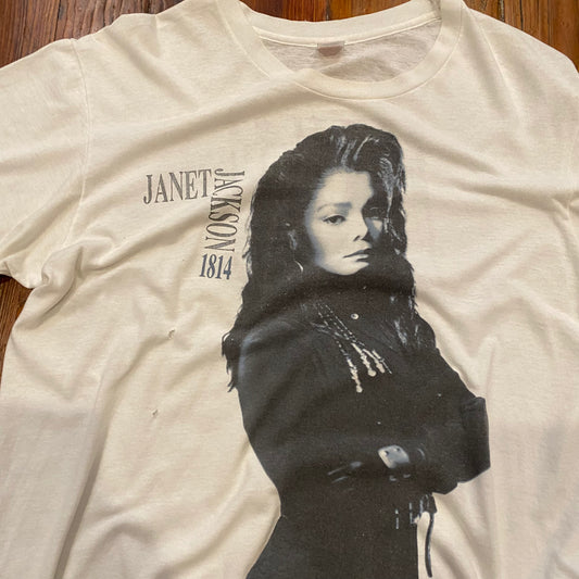 Vintage 1990 Janet Jackson 1814 Rhythm Nation Tee - L