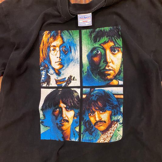 Vintage 90s The Beatles Portrait Band Tee - 2XL