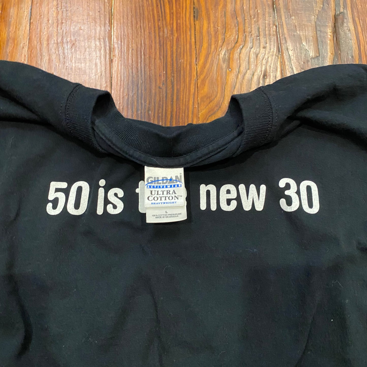 Vintage "50 Is The New 30" Humor Tee - L