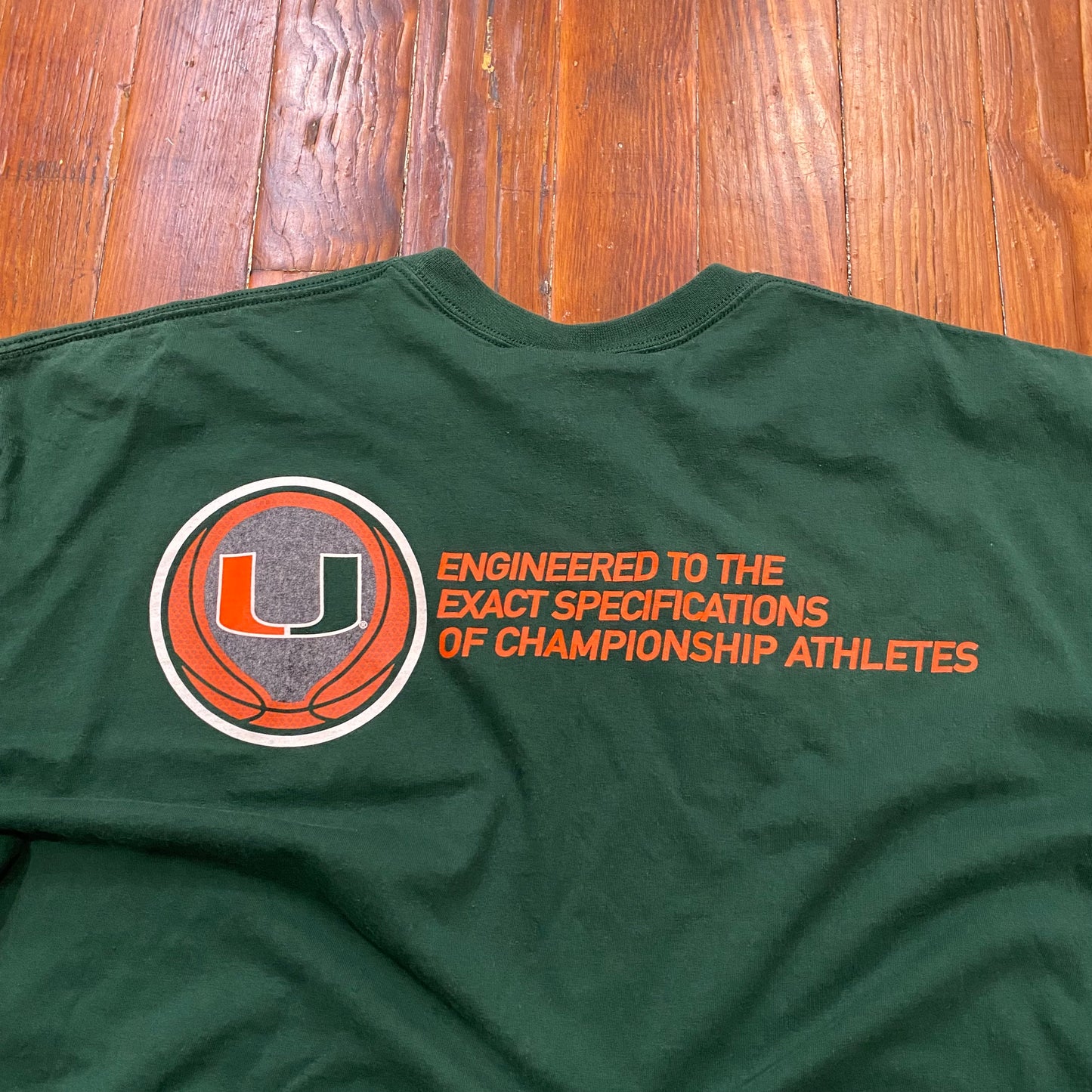 Vintage Nike Miami Hurricanes Basketball Tee - 2XL