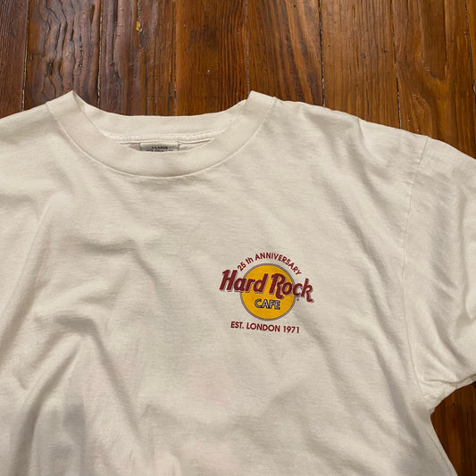 Vintage Hard Rock Cafe 25th Anniversary London 1971 Tee - XL
