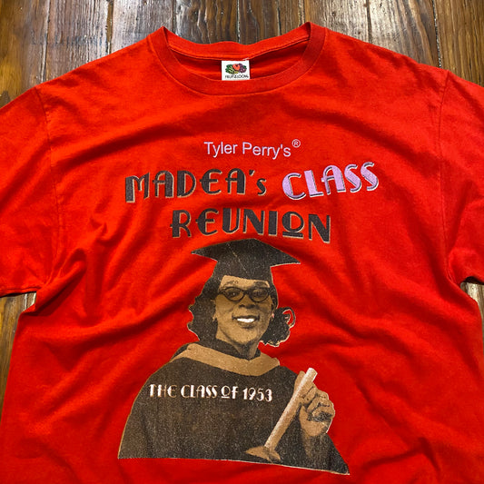 Vintage Tyler Perry's Madea's Class Reunion Red Tee- L
