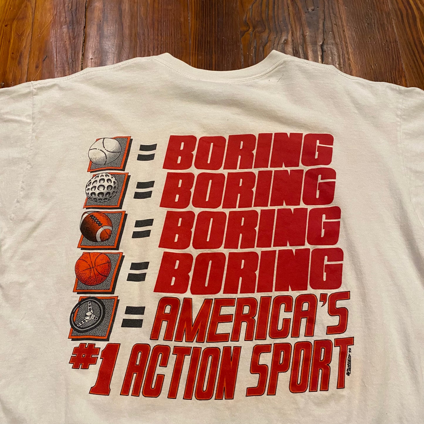 Vintage Everything Else Is Just A Game Racing Graphic - Tee - XL