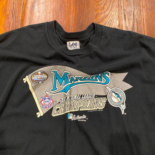 Vintage Marlins 2003 National League Champions Tee - 2XL