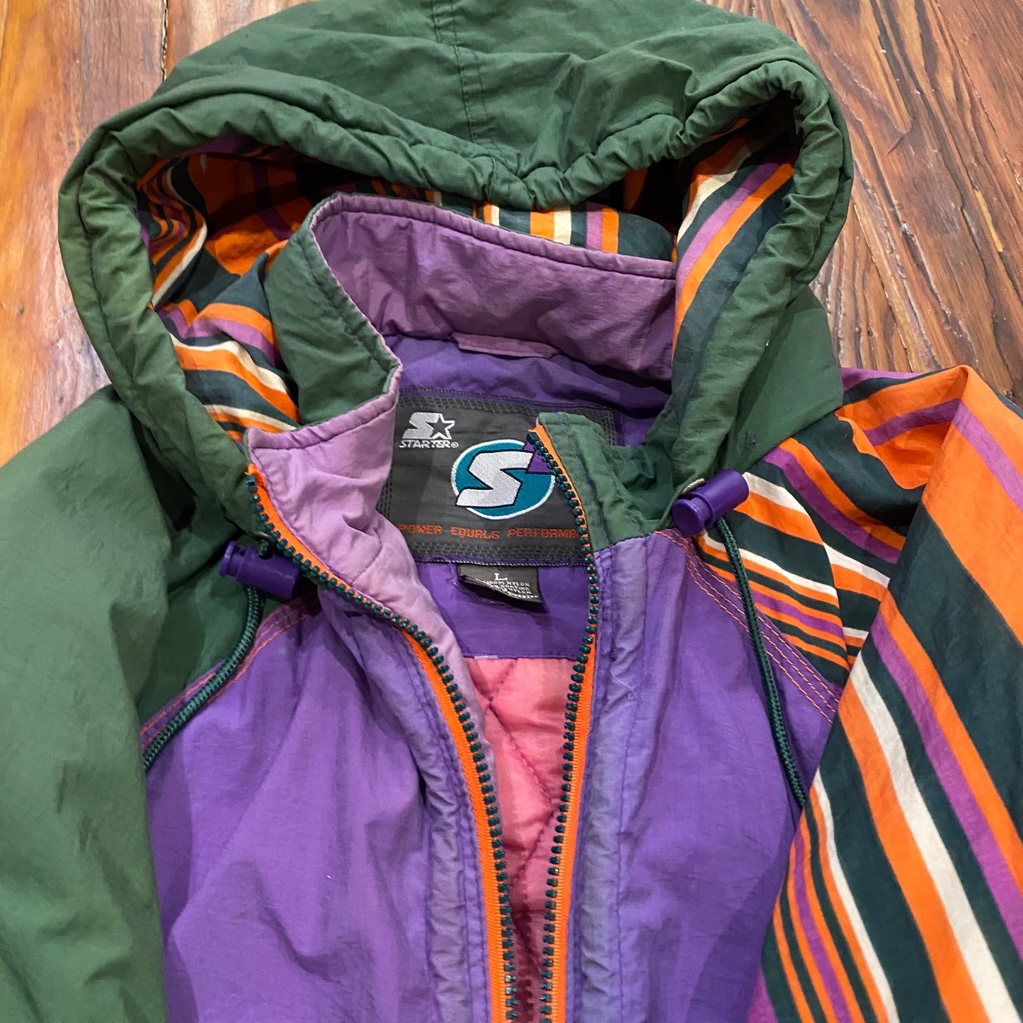 Vintage Starter Nylon Zip Up Jacket - L