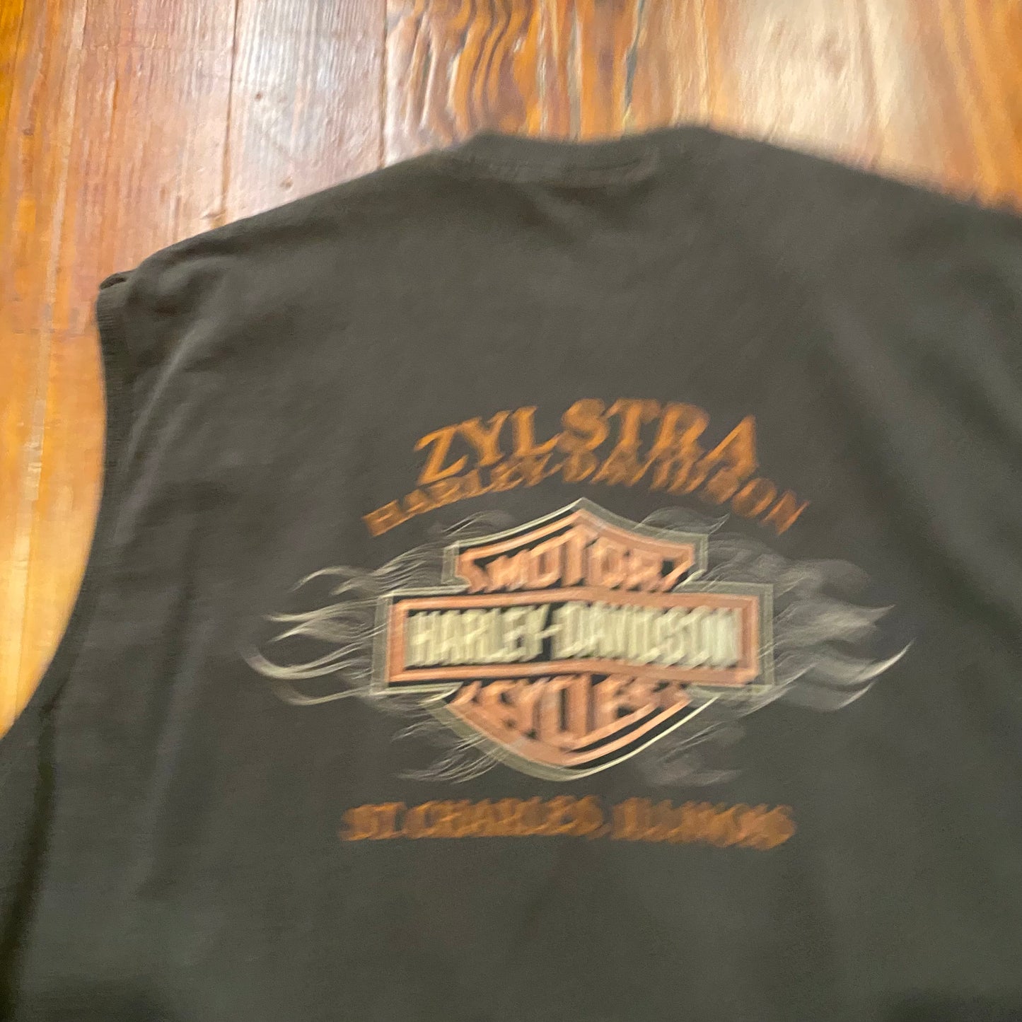 Vintage Motor Harley Davidson Trust Me Its Big Sleeveless Shirt - XL