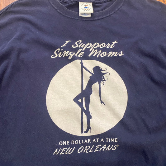 Vintage I Support Single Moms Tee - XL