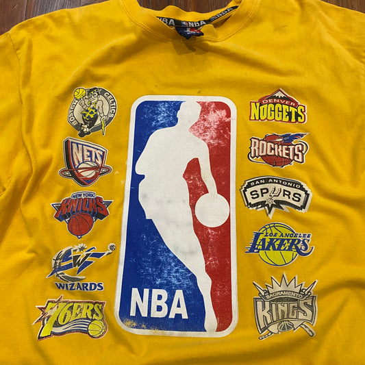 Vintage NBA Eastern/Western Teams Logo Tee - L