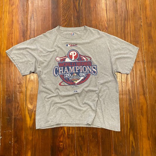 Vintage Phillies World Series Champions Tee - L