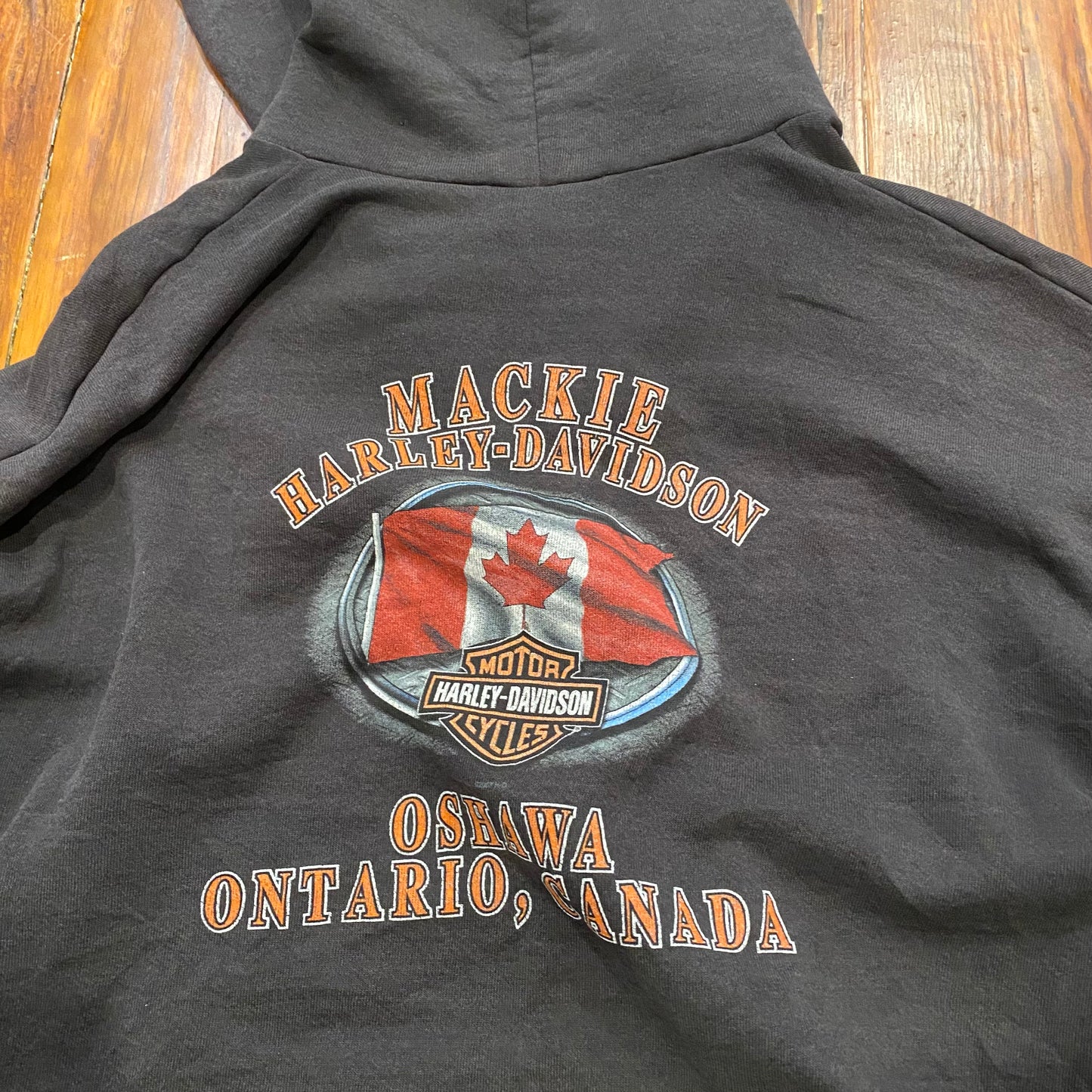 Vintage Harley Davidson Cycles Zip Up Hoodie - XL