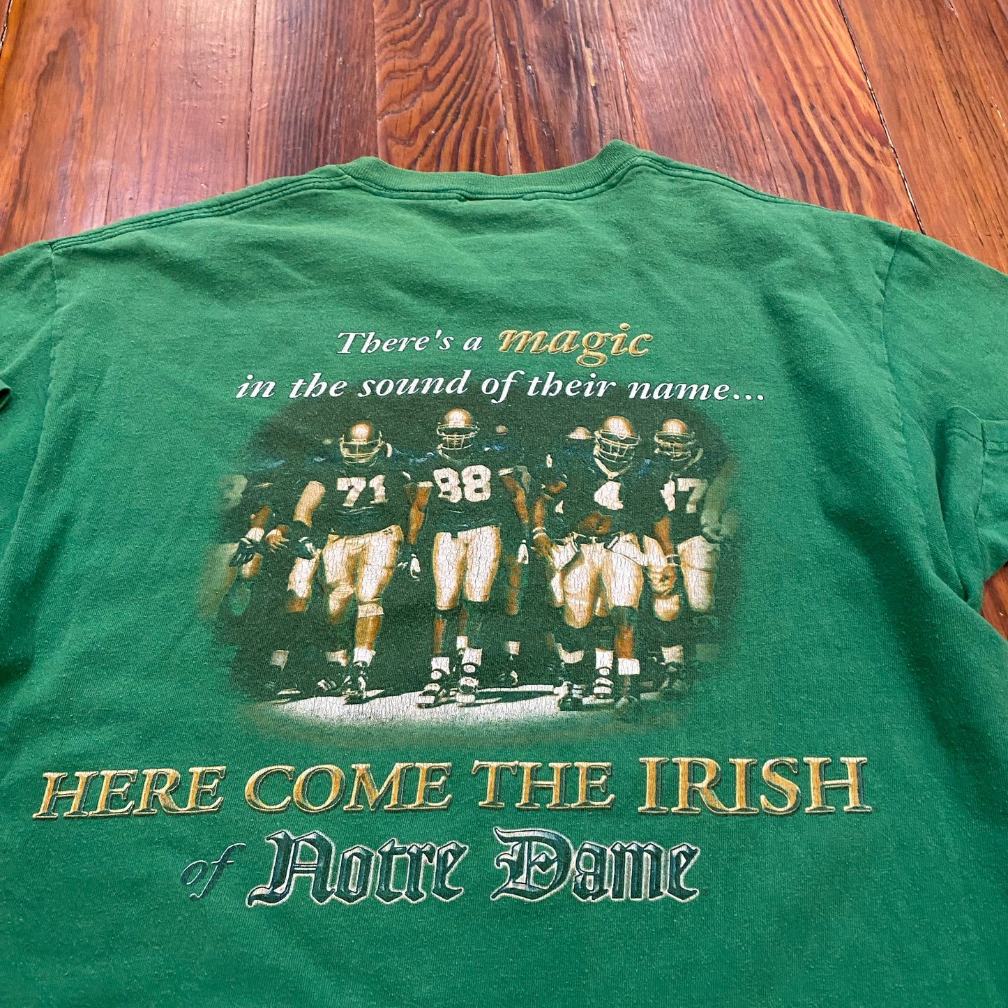 Vintage Here Come The Irish Notre Dame Tee - L