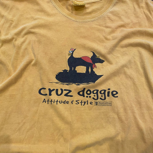 Vintage Cruz Doggie Attitude & Style Tee-XL