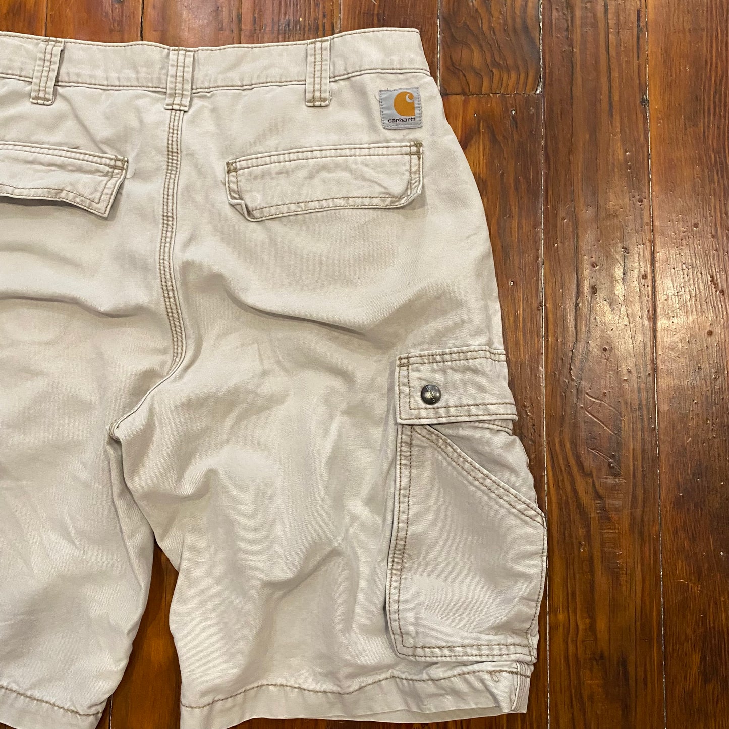 Carhartt Tan Cargo Shorts- 33x11