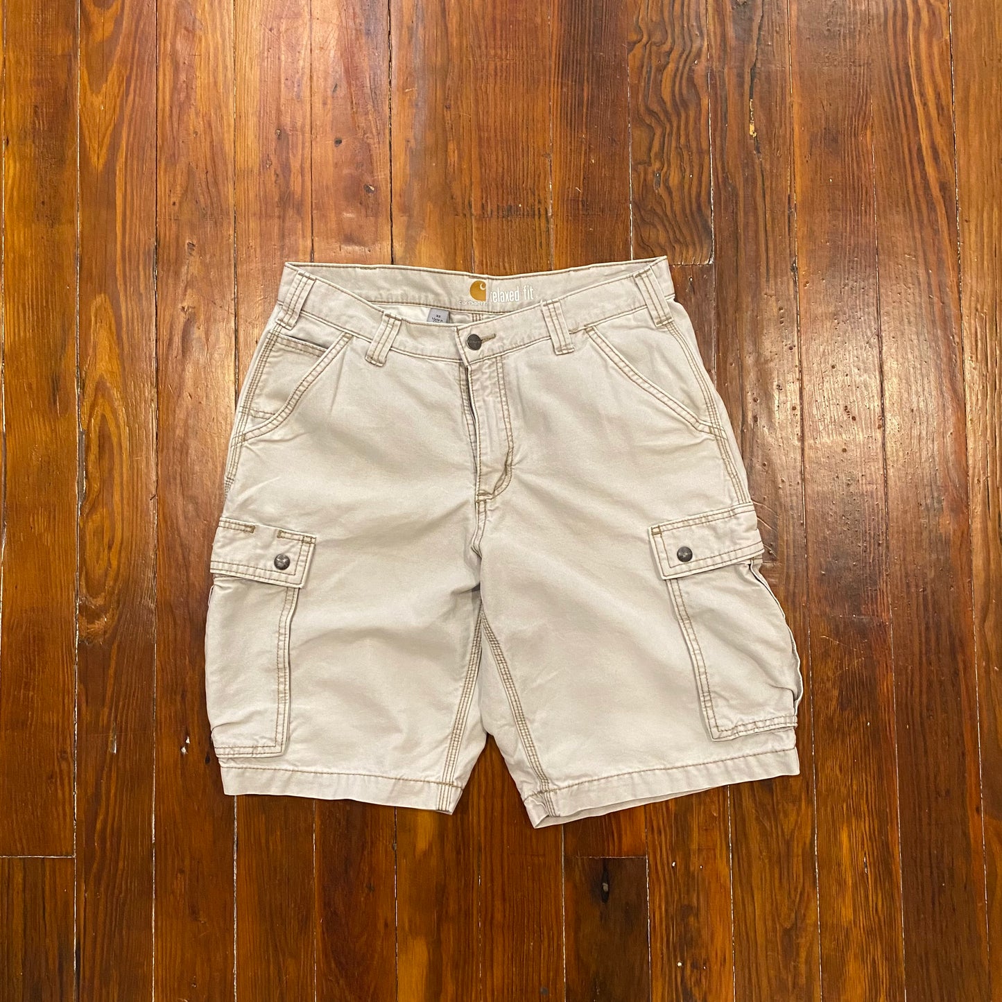 Carhartt Tan Cargo Shorts- 33x11