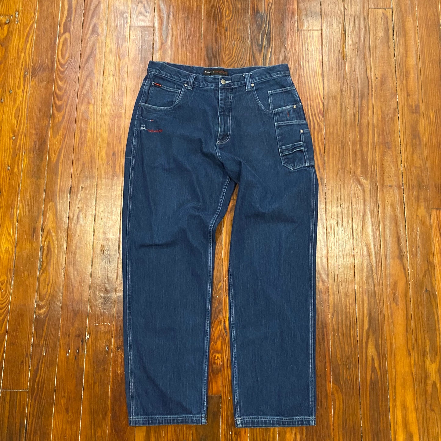 FUBU Bootleg Blue Jeans- 38x34
