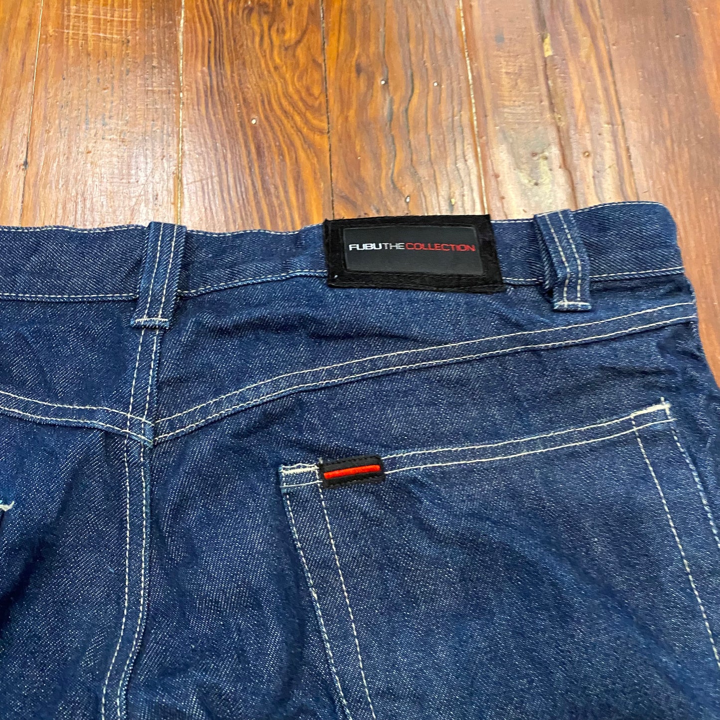 FUBU Bootleg Blue Cargo Jeans- 38x34