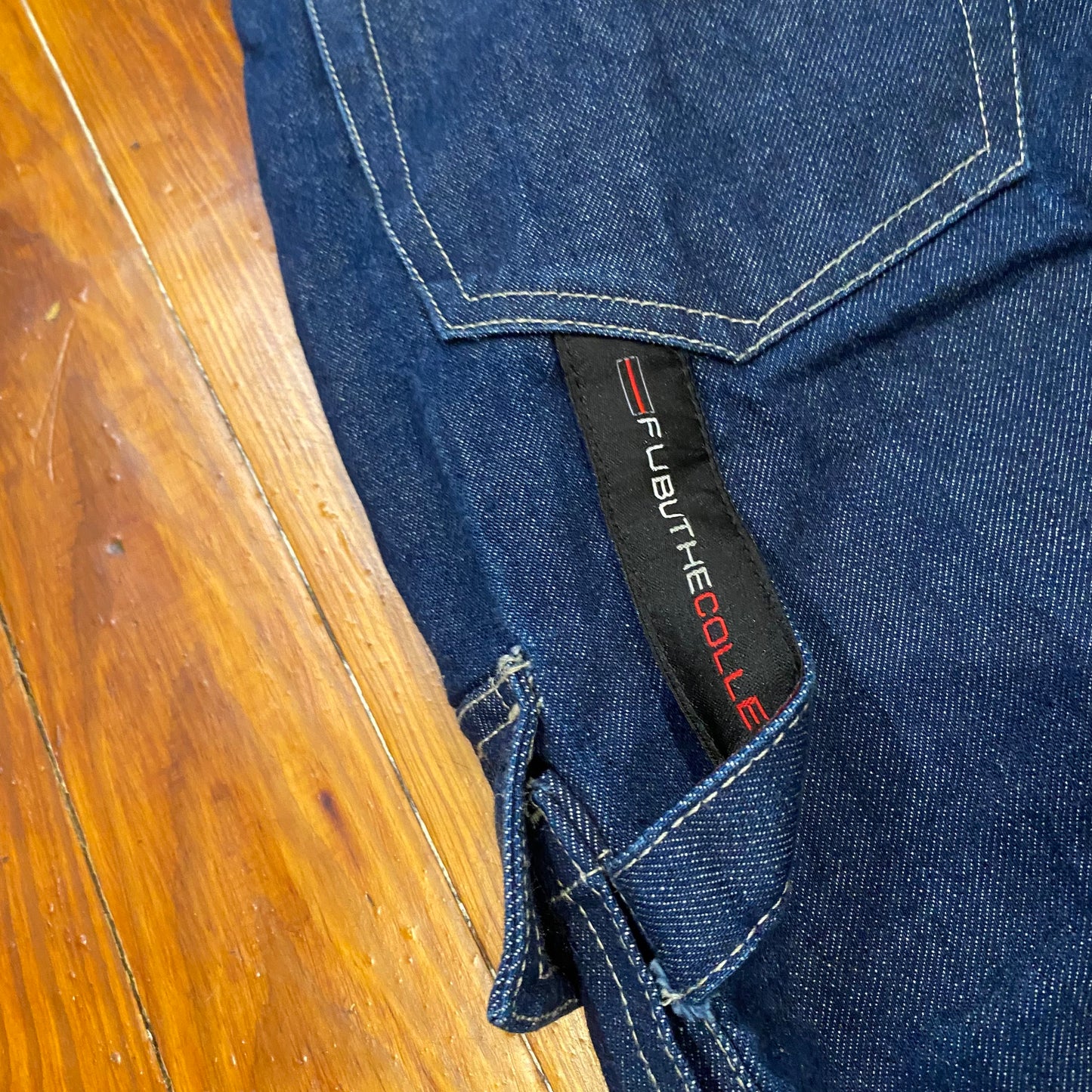 FUBU Bootleg Blue Cargo Jeans- 38x34