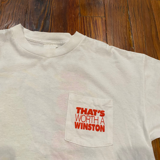 Vintage 1992 Winston White Tee - L