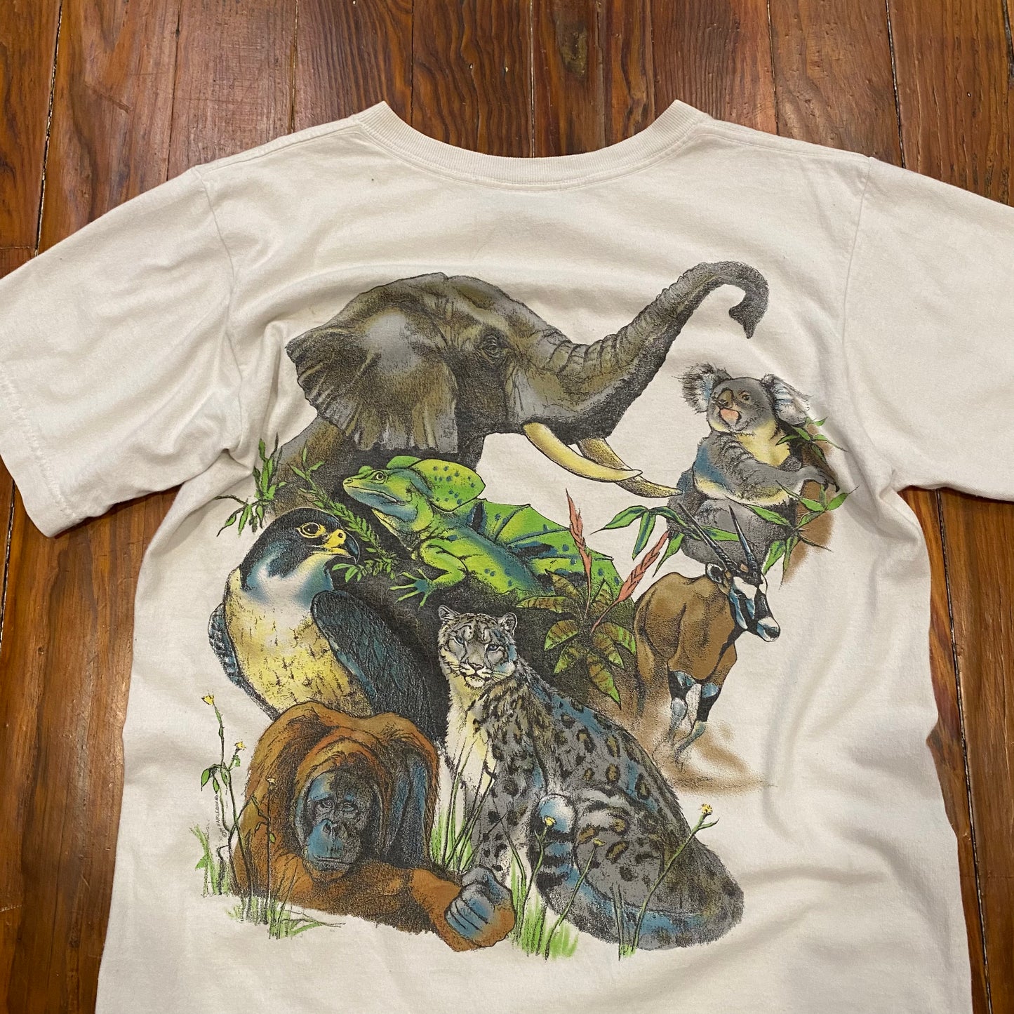 Vintage Busch Gardens "Extinction Is Forever" Animal Theme Park Tee - M