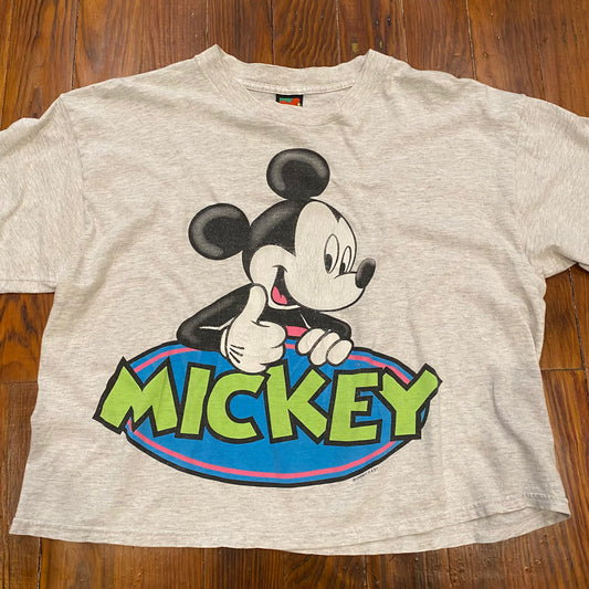 Vintage Disney Big Face Mickey Mouse Tee - L