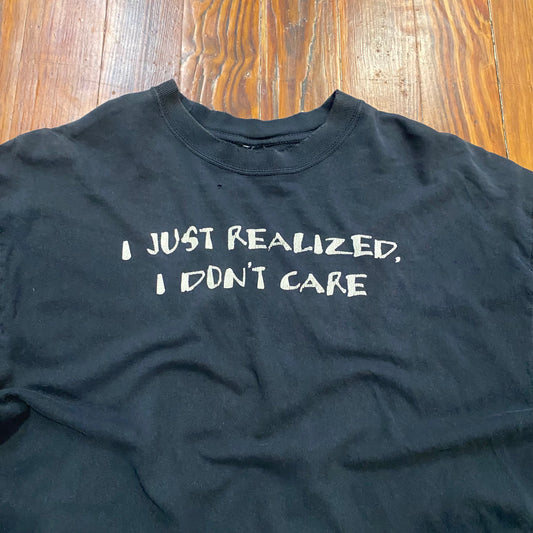 Vintage I Dont Care Tee- L