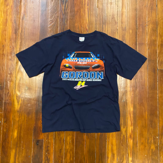 Vintage Jeff Gordon Winston Cup Series Schedule Tee - 2XL