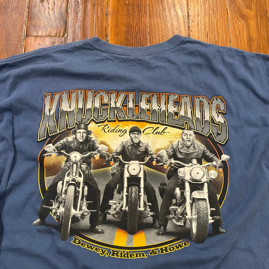 Vintage Knuckleheads Stooges Biker Tee - XL