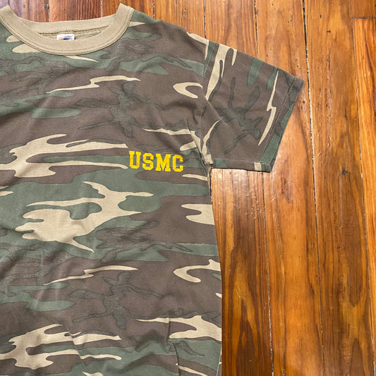 Vintage 90s USMC Camo Tee - M/L