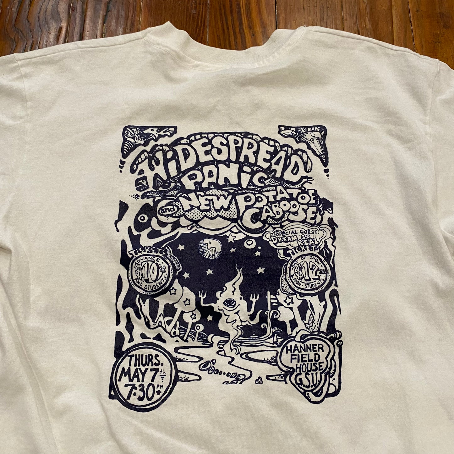 Vintage 1992 Georgia Southern Widespread Panic Security Tee - L