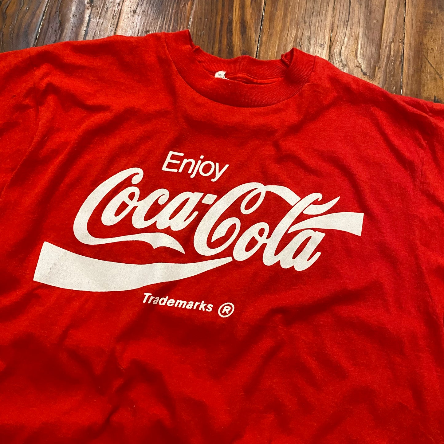 Vintage 80's Enjoy Coca Cola Red Tee - M
