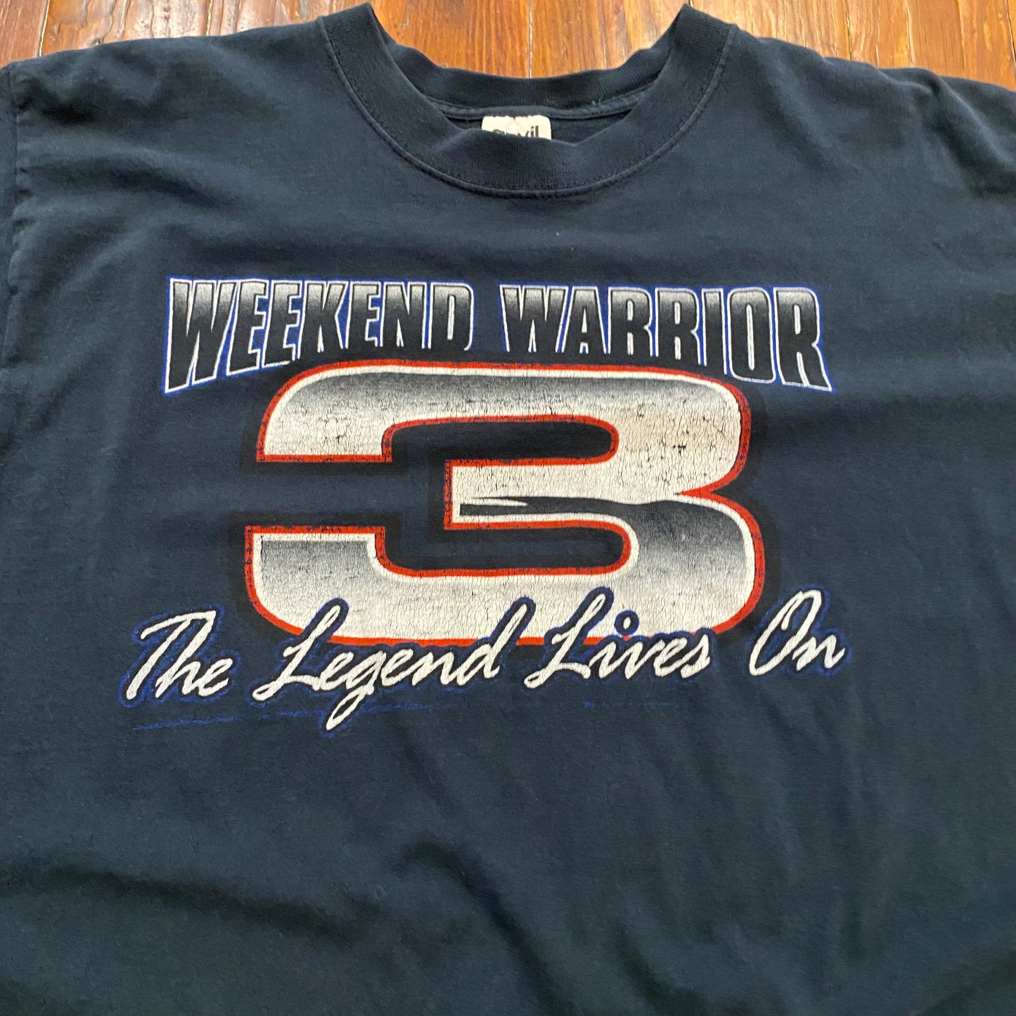 Vintage Dale 3 Weekend Warrior Black Faded Tee - L