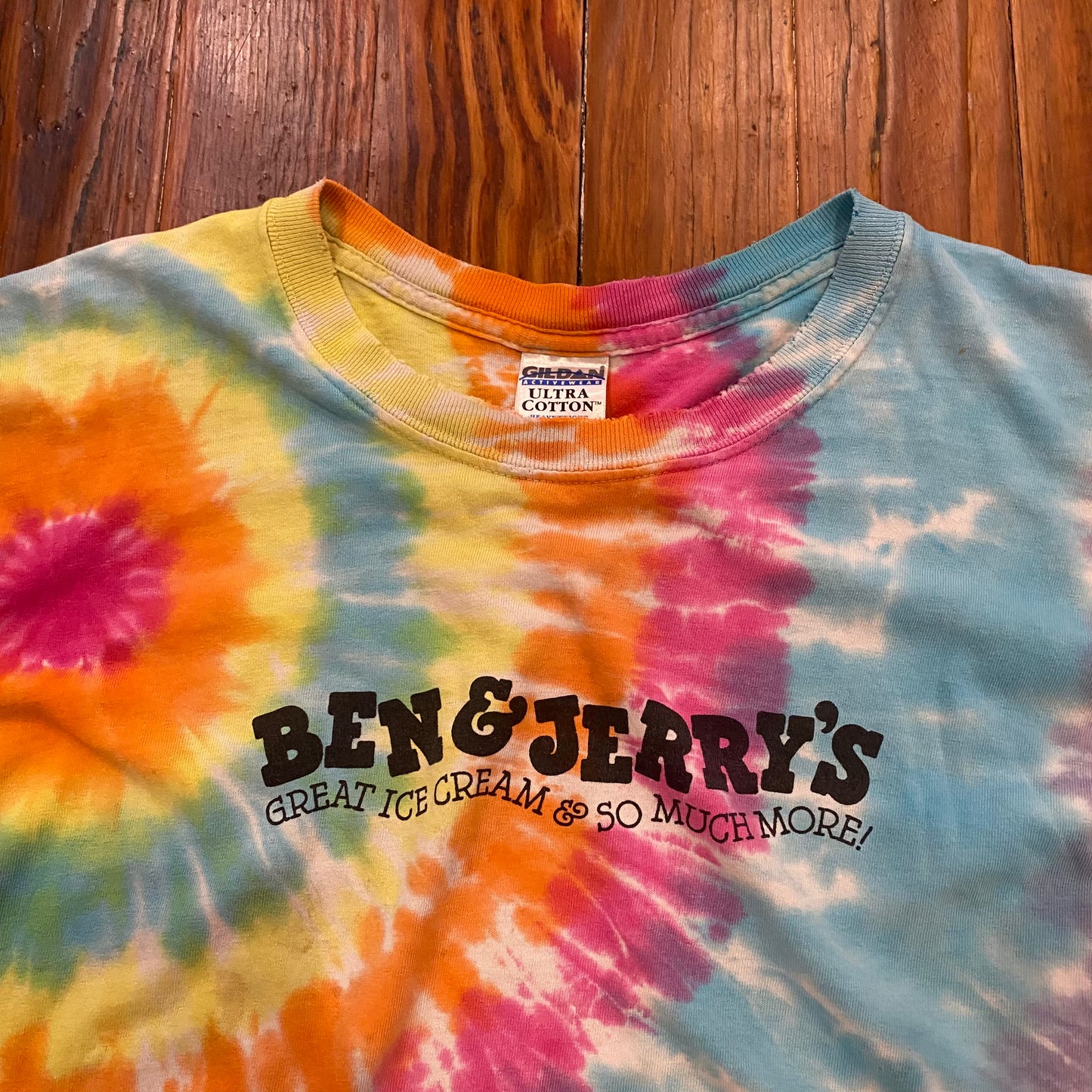 Vintage Ben & Jerrys Tie Dye Tee - XL
