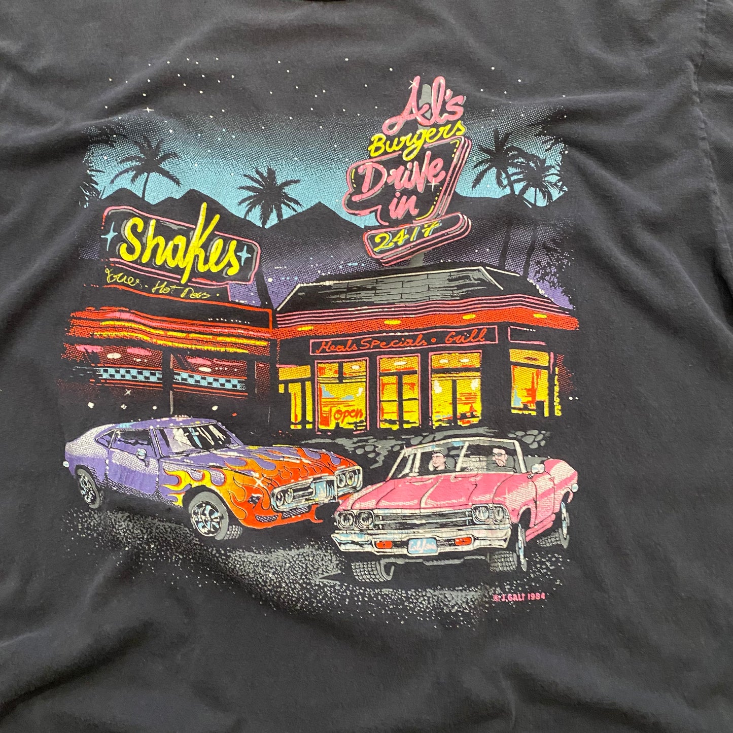 Vintage Al's Burgers Graphic Tee - XL