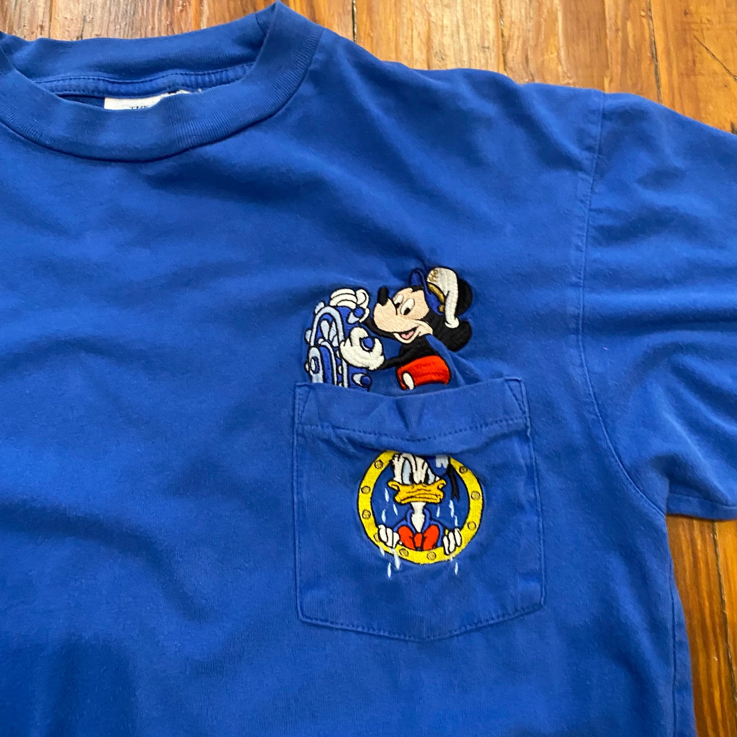 Vintage Disney Mickey and Donald Pocket Tee - M