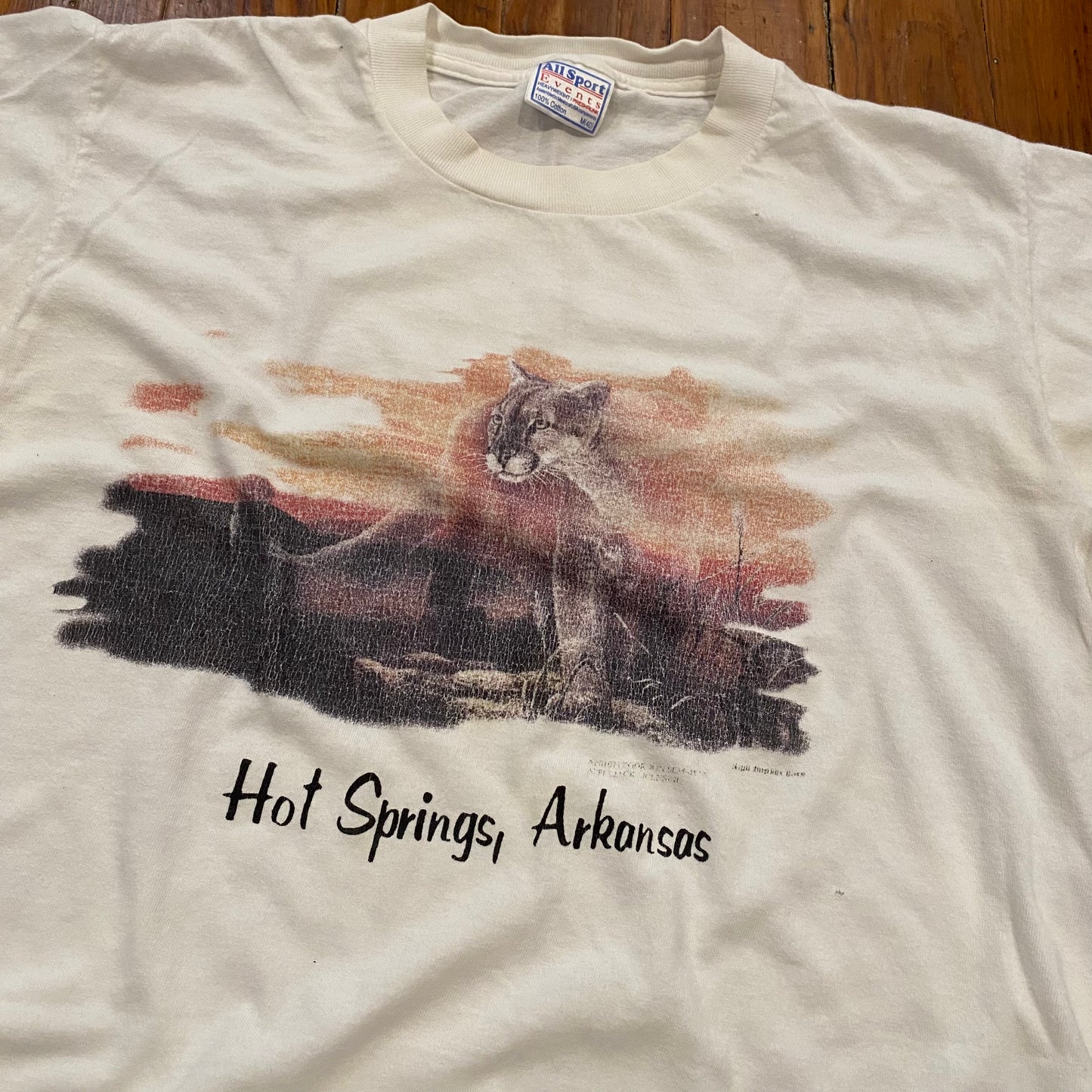 Vintage Cougar Hot Springs, Arkansas Tee - M