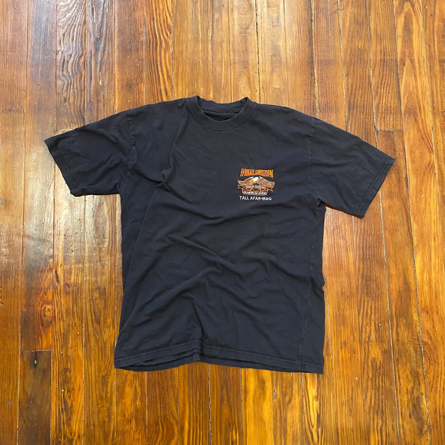 Vintage Harley Davidson Side Logo Iraq Tee - XL