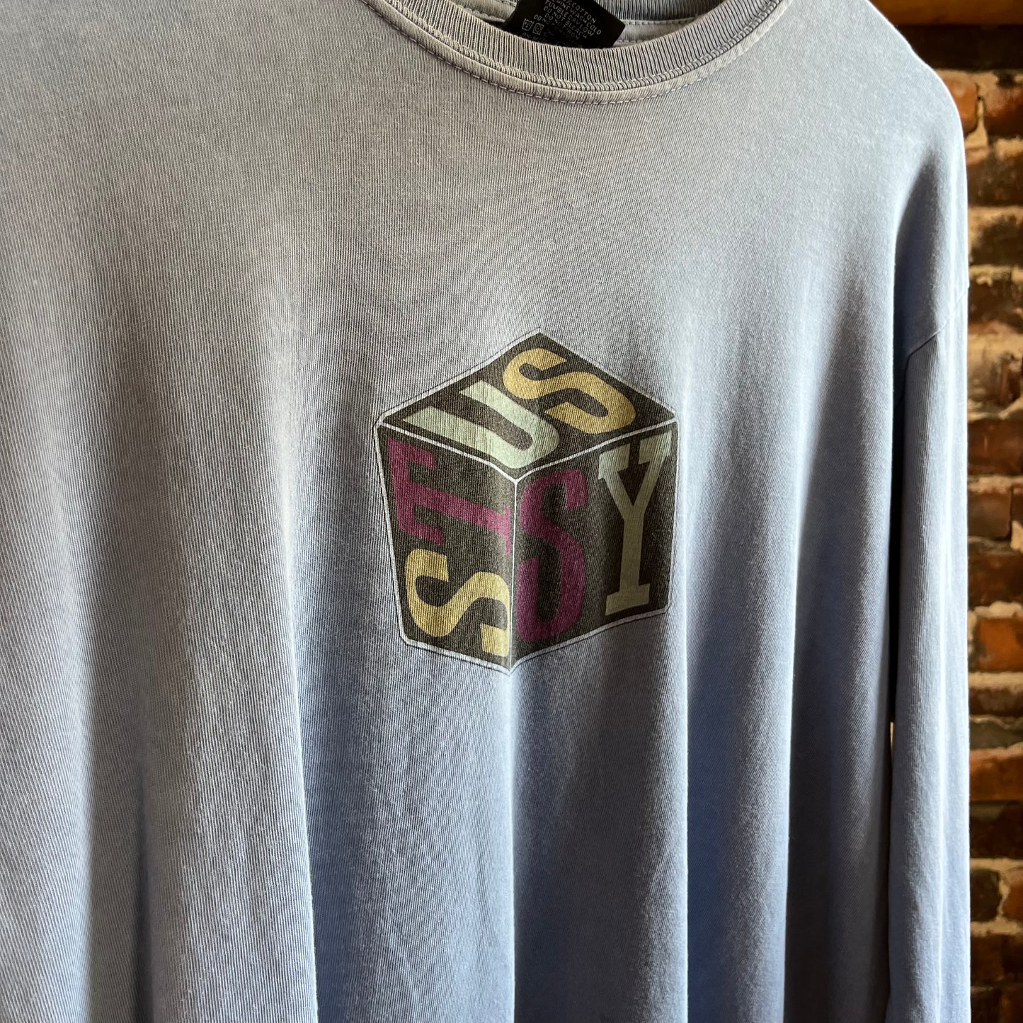 Stussy Long sleeve Cube Logo Tee- M