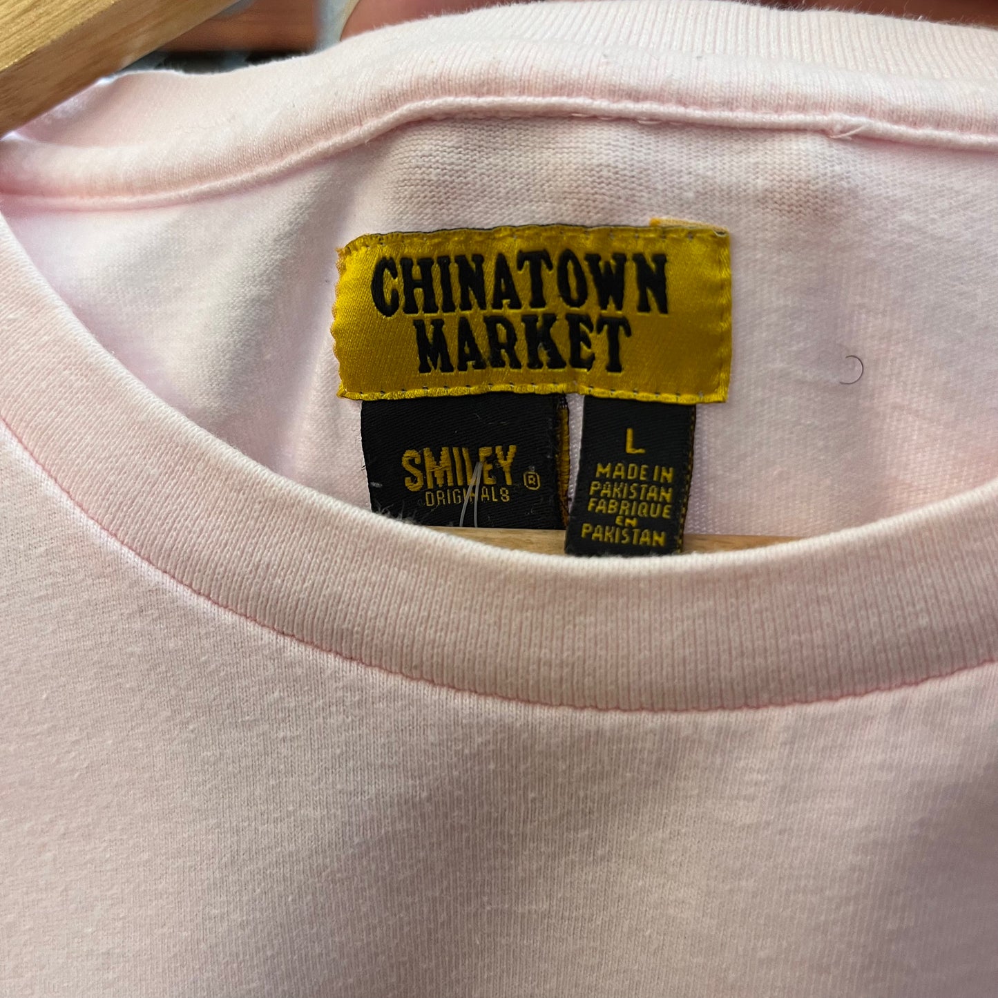 Chinatown Market cntr logo Pink Tee- L