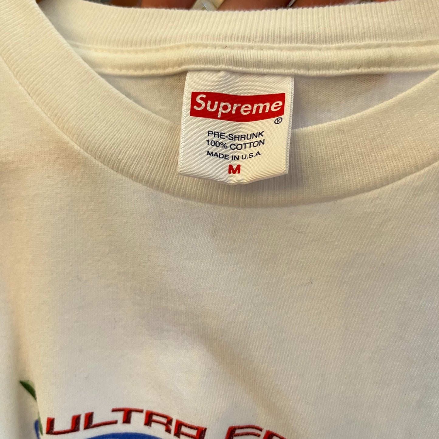 Supreme Ultra Fresh White Tee- M