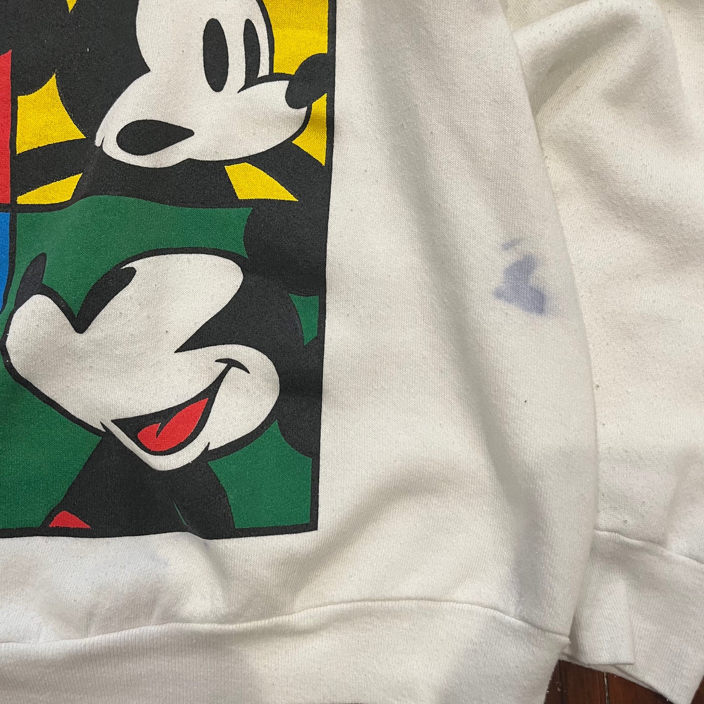 Vintage Mickey Mouse 4 Square Crewneck- L