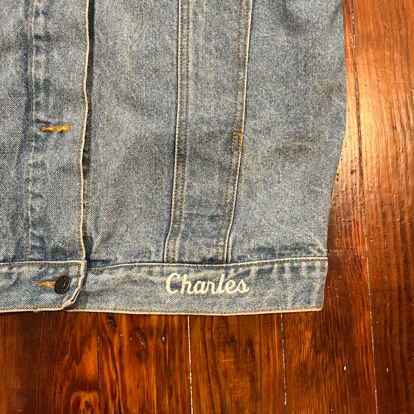 Vintage Women's Jordache Long Jean Jacket- M
