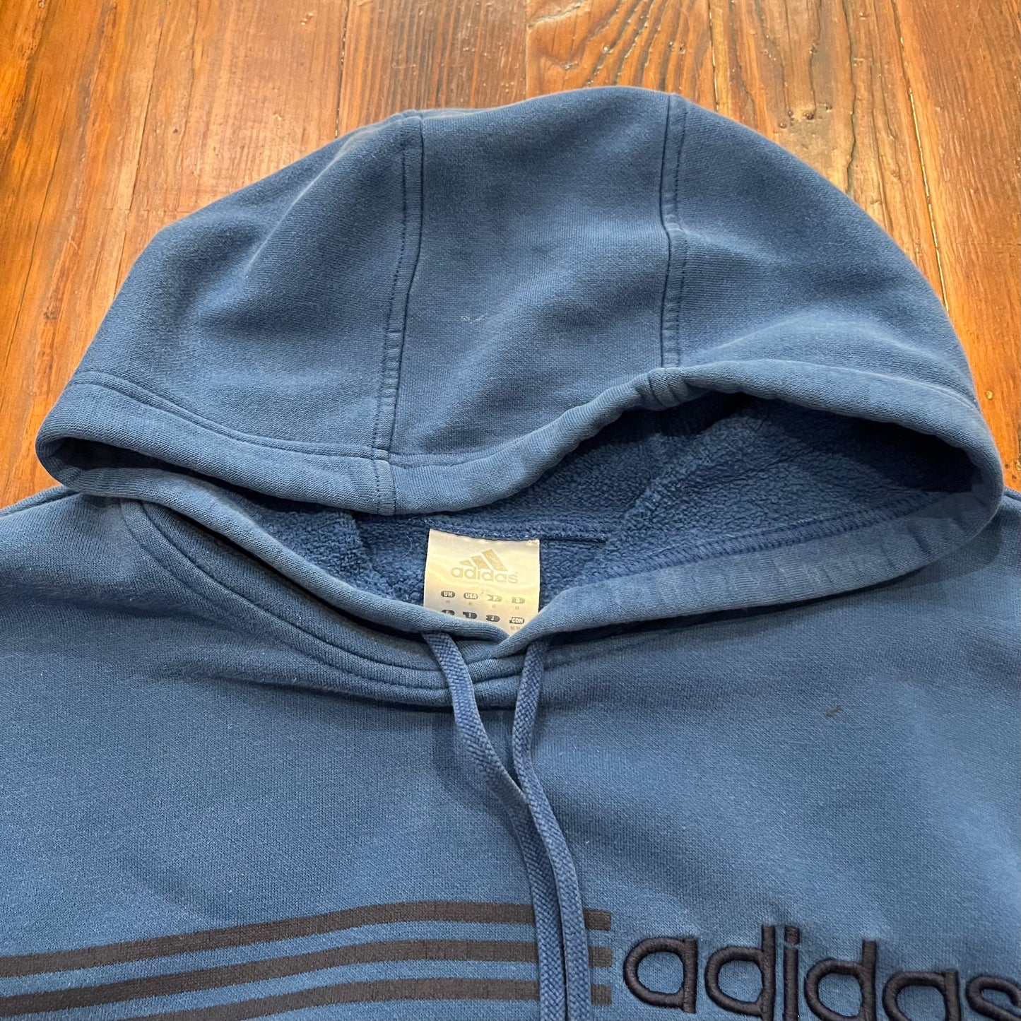 Vintage Adidas 3-Stripe Hoodie- M