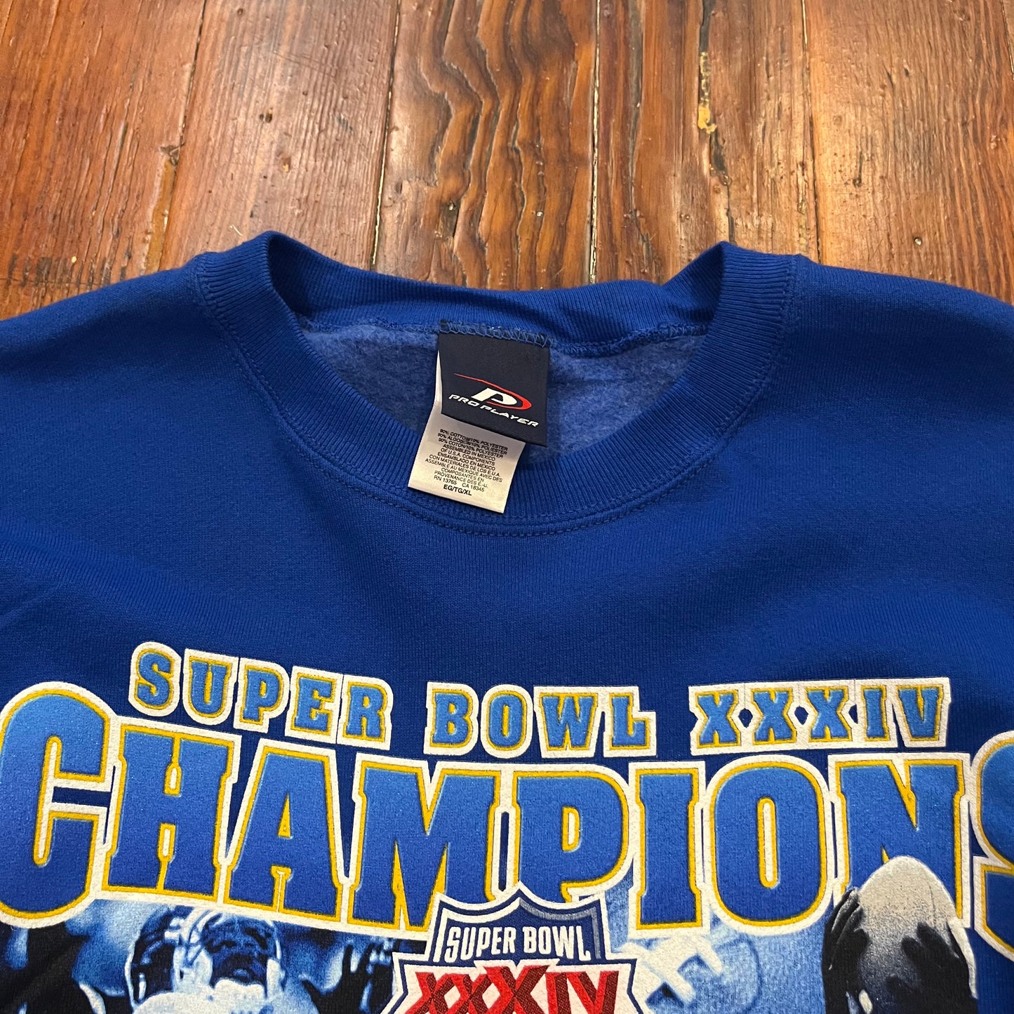 Vintage St. Louis Rams Superbowl Crewneck- XL