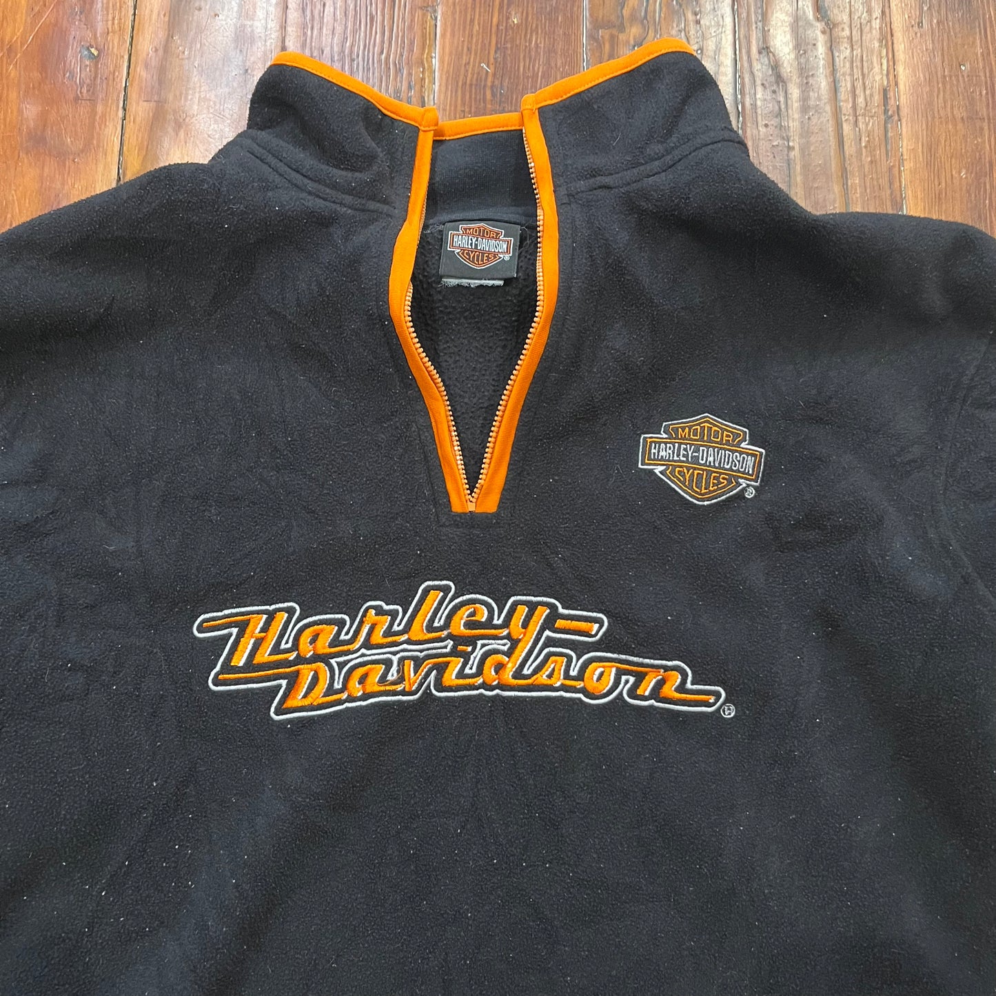 Vintage Harley Davidson 1/4 Zip - XL