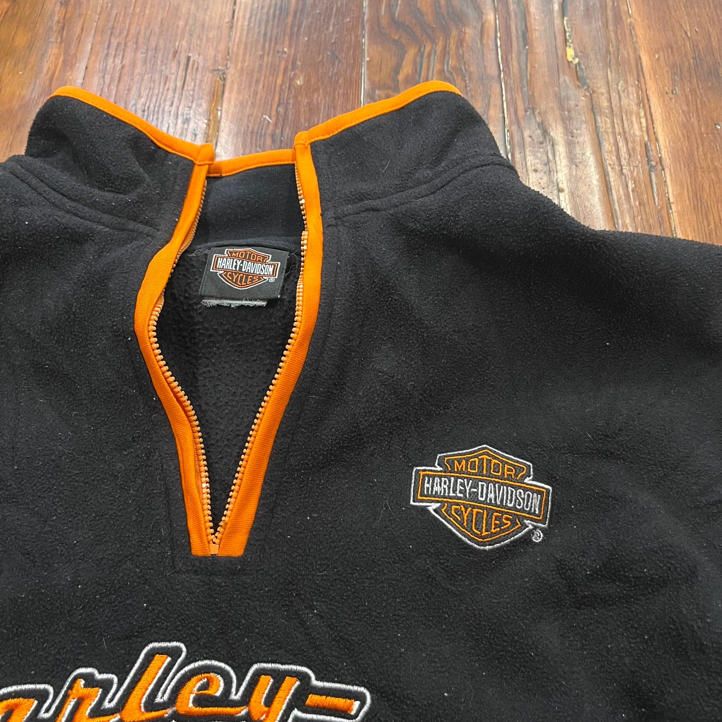 Vintage Harley Davidson 1/4 Zip - XL