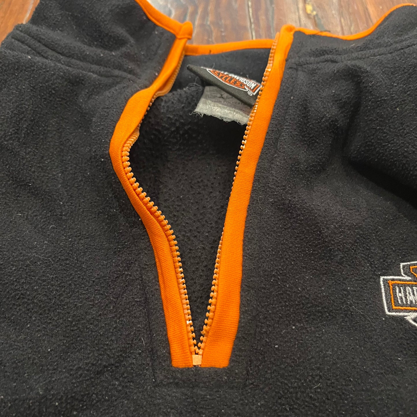Vintage Harley Davidson 1/4 Zip - XL