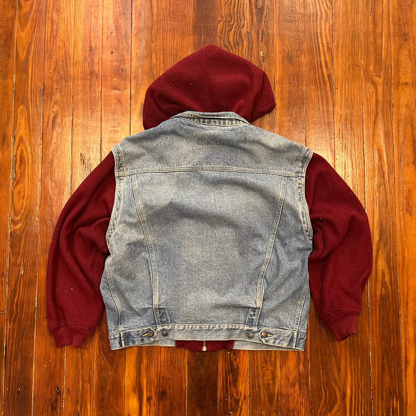 Vintage Bugle Boy Jean Fleece Jacket- XL