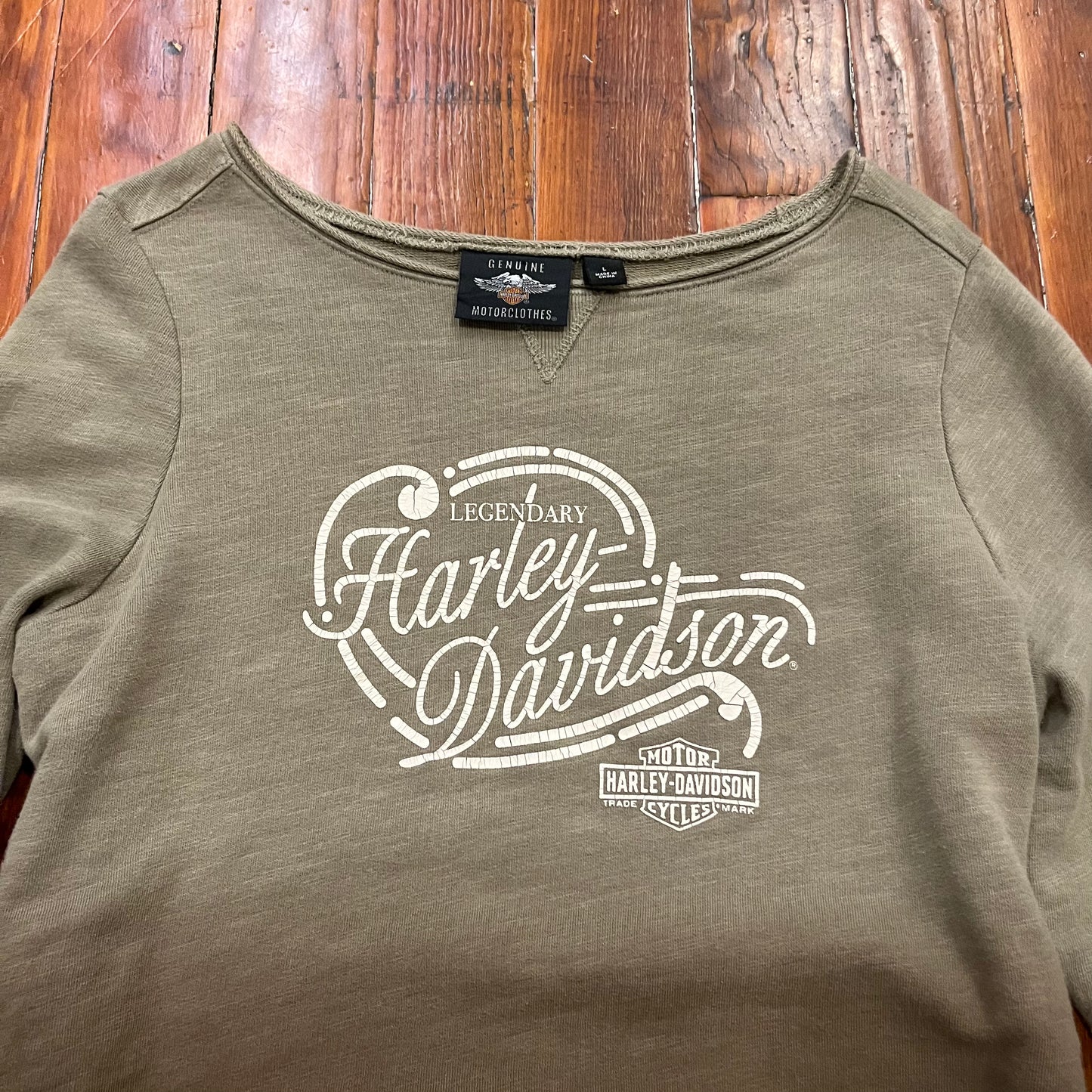 Vintage Harley Davidson Gradient Pullover- L