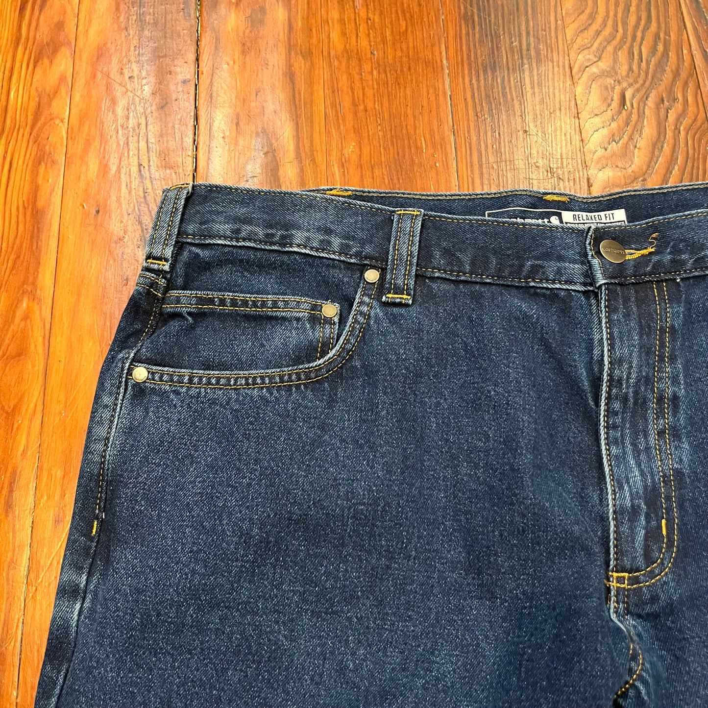 Carhartt Denim Blue Jeans- 38x32